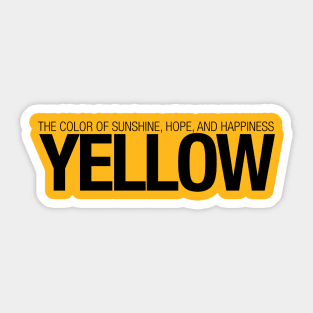 Yellow feeling Sticker
